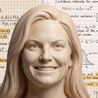 Virginia Baillie Strong als helle Steinskulptur